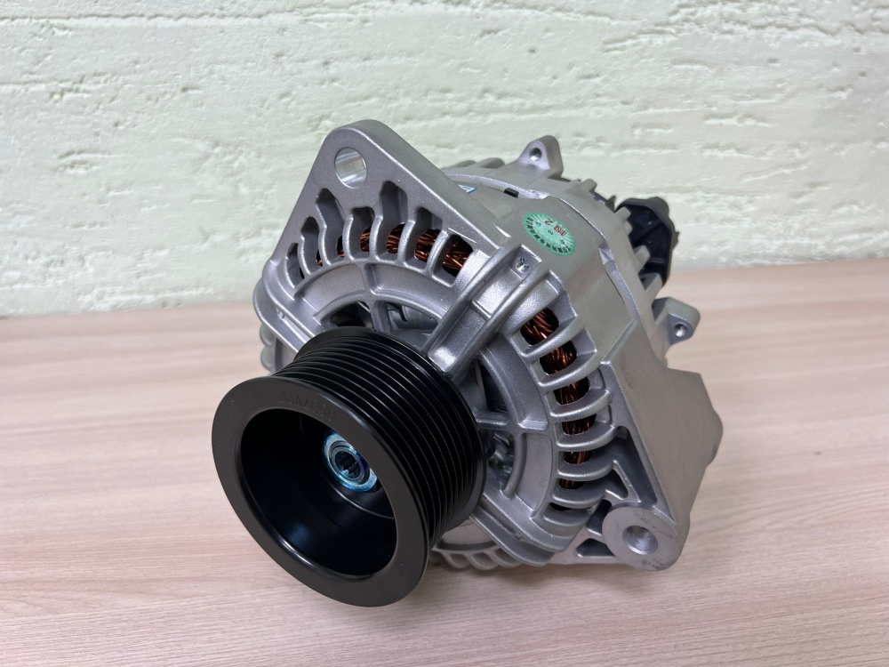 Генератор КамАЗ 5490, Mercedes Actros, Atego, Axor дв.OM457LA с шкивом (28В, 110А) / Prestolite AVi144 0807-VPP