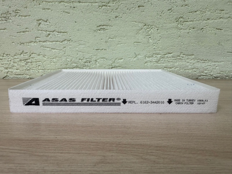 Фильтр салонный КамАЗ 5490 аналог A0004663004 / Asas 6162-3442010